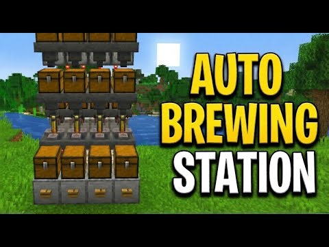 EASIEST AUTOMATIC POTION BREWER - Minecraft Java & Bedrock