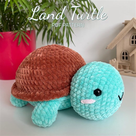 Crochet Turtle Amigurumi PDF Pattern: Beginner-friendly Plush Toy (english) - Etsy