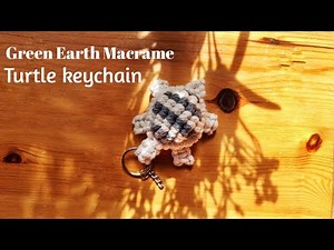How to make green earth turtle keychain?