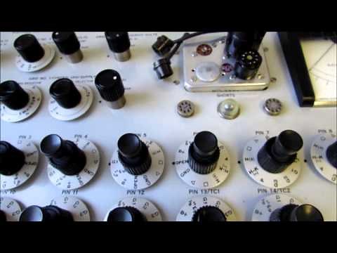 Testing Vacuum Tubes on the RCA WT-100A