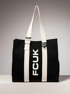Buy French Connection Brand Logo Printed Oversized Structured Shoulder Bag -  - Accessories for Women