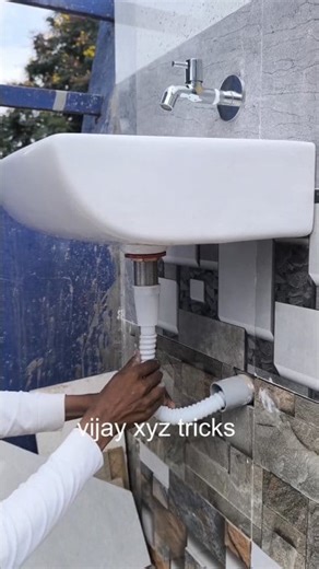 Wash Basin Pipe Connection Tips 😁 | Vijay Xyz Tricks