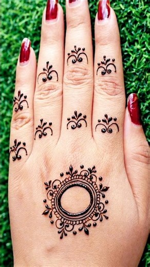 Mandala mehndi design 🌼 simple design tutorial l easy mehndi design l stylish mandala design