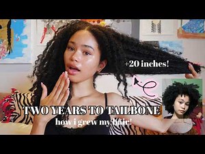 how i accidentally grew TAILBONE-length type 4 hair in TWO YEARS!!! | EXTREME GROWTH