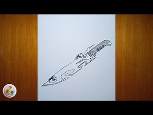DRAW Your Own COOL Sword with Pencil Now?-|-