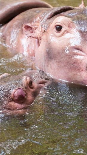 Hippo Fact: Babies the Size of Dogs!
