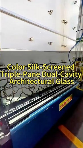 Ceramic Fritted Triple-Glazed Glass with Dual-Cavity Insulation
