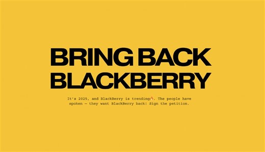 It's time to bring BlackBerry Phones back. Help me do it.