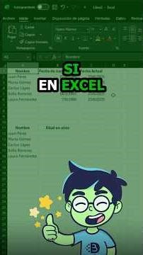 Aprende a utilizar SI FECHA en Excel #Productividad #DataAnalysis #Tips #Excel