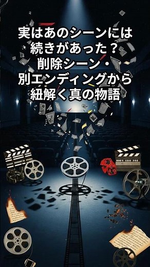 実はあのシーンには続きがあった？削除シーン・別エンディングから紐解く真の物語 #未公開シーン #削除シーン #別エンディング #shorts