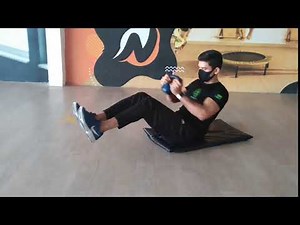 Abdominal obliquo (giro com peso)