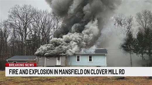 State police’s fire and explosion investigation unit responding to house fire in Mansfield