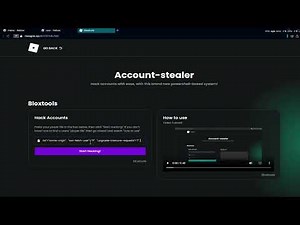 How to use the account stealer on pc