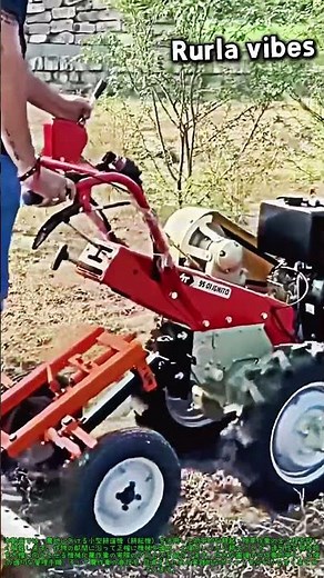 小型耕運機で畑を効率よく耕起する方法：驚きの操縦テクニック #worker #process #powertiller #farming #cultivator