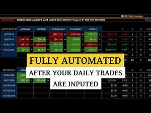 Ultimate Day Trading Tracker Stock Market Excel Spreadsheet Download