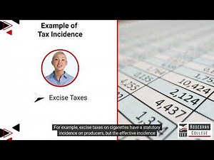 Explain the Incidence of Tax (PMAC5112 - LU3/LO10)