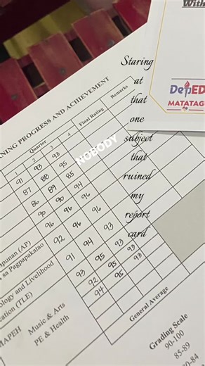 The Impact of a Single Subject on My Report Card