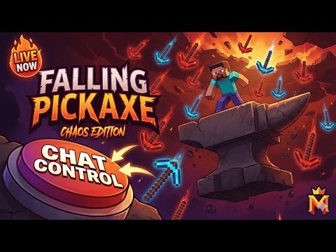 Minecraft Falling Pickaxe #shorts #minecraft