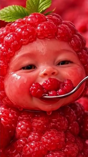 Juicy Raspberry Baby ASMR Satisfying Chewing Sounds for Relaxation”