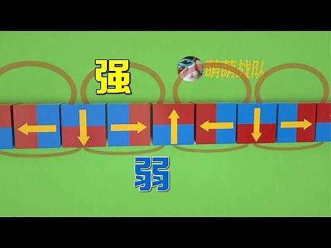如何让磁铁一侧磁力增强，而另一侧减弱？简单巧妙的海尔贝克阵列【萌萌战队】
