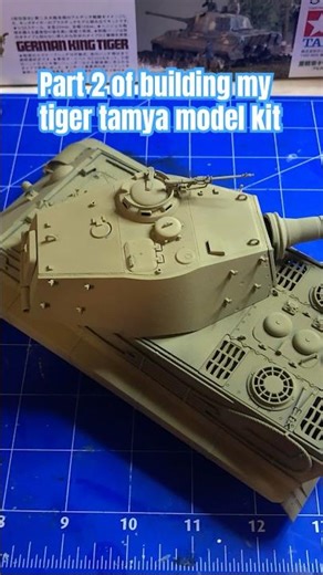 Part 2 of building my tiger 2 tamya model kit #edit #ww2edits #ww2 #model #modeling