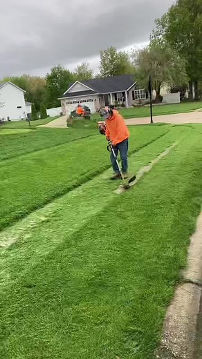 Terry cutting up those edges #coopsLawnService #fyp