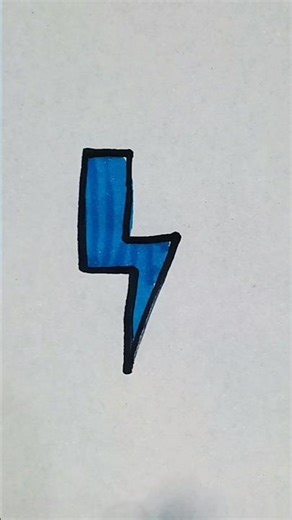 Lightning ⚡ drawing for kids #lightning #thunderstorm #drawing #viral #art #trending
