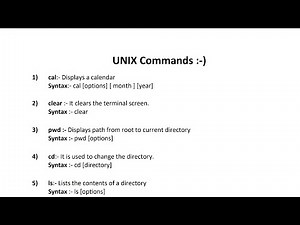 9.5 - UNIX/Linux 50+ Basic Commands - OS