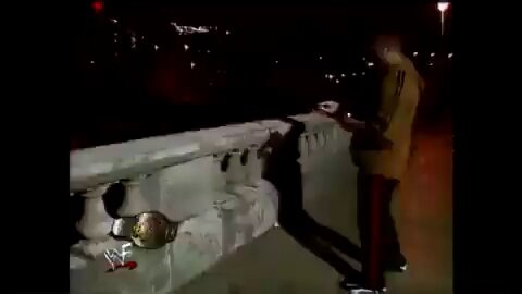 4/12/99: The Rock throws Steve Austin off of a bridge.