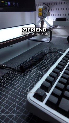 Transform Your Desk Setup with Coiled Mechanical Cables