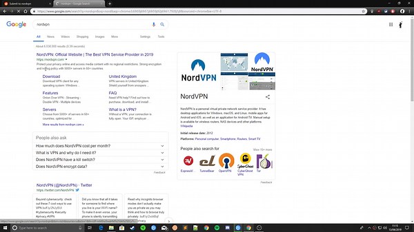 I try to access nord vpn on chrome and this happens any solutions here?