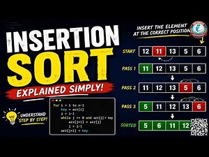 Insertion Sort Algorithm Explained Step by Step | Easy DSA Tutorial for Beginners