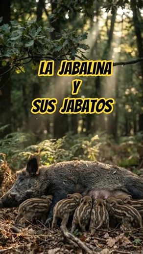 ¡LA JABALINA QUE CONSTRUYE UNA GUARDERÍA SECRETA EN EL BOSQUE!#VidaSalvaje #Jabalina