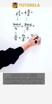 Solve Mixed Number Multiplication: 1¼ × 1⅞ Explained #Math #MixedFractions
