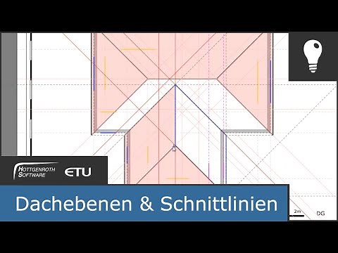 Hinweis: Dachebenen und Schnittlinien - HottCAD
