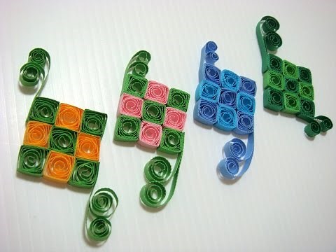 How to make a quilling ketupat