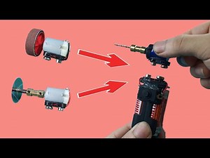 How to make a mini multi-function drilling, grinding and cutting machine