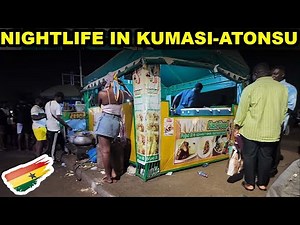 Rural Africa Nightlife 🇬🇭 | Explore Ghana’s Vibrant Night Scene #africa #food #streetfood