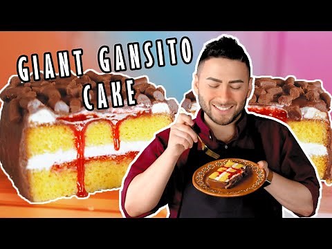 Making a Giant Gansito Cake (Mexican Snack Cake) for my Birthday Cake