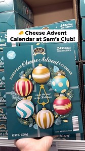 🧀 YUM! Be on the lookout for this new European Cheese Advent Calendar! It includes 24 festive mini cheeses! Great for the upcoming holidays (also makes a great gift idea). Only $16.88! #samsclub #cheeselovers #adventcalendar #christmas2024 | Sam’s Club Lovers