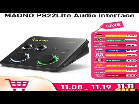 A must-have product! MAONO USB Audio Interface for PC,XLR Input 24-bit/192kHz Routing Software LOO