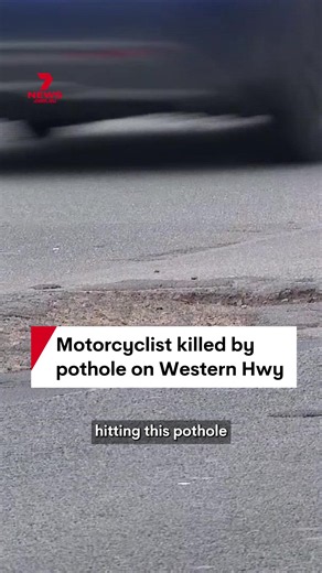 A 71-year-old motorcyclist has died after hitting a pothole on Victoria's Western Highway, approximately 40km from Ballarat. The fatal incident occurred days after the Victorian auditor-general found half of the state's road network is in poor condition with a growing backlog of potholes. Both sides of government have pledged to repair Victorian roads ahead of the state election in two months with Premier Ben Carroll announcing plans to bring road maintenance back inside government. #Victoriapot