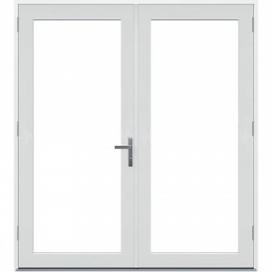 Reviews for JELD-WEN 60 in. x 80 in. F4500 Right-Hand/Outswing Primed Fiberglass French Patio Door with Low-E Glass and Nickel Handle | Pg 1 - The Home Depot
