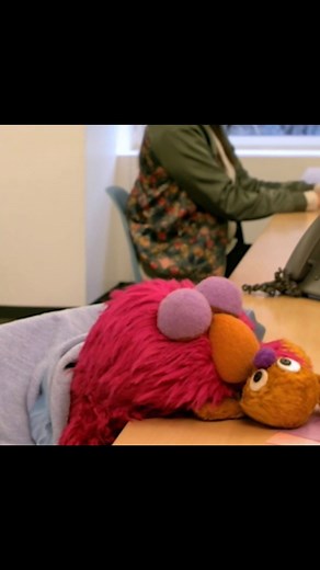 Elmo on Instagram: "What can Elmo say? It was Elmo’s nap time! Ha ha ha!  #naptime #nap #worklife"