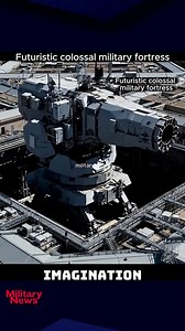 Futuristic colossal military fortress | military news
