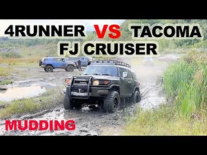 4Runner vs Tacoma vs FJ Cruiser MUDDING 2022 Comparison 4x4 Off-Roading