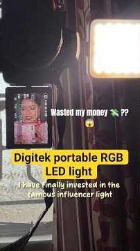 watch this before buying digitek portable RGB LED light 🚨 | honest review 🤡