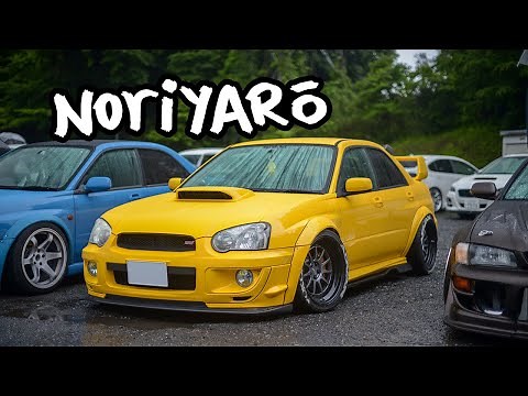 Subaru drifting show cars at Nikko Circuit