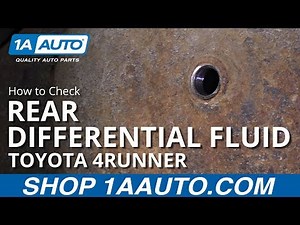 How to Check Rear Differential Fluid 02-09 Toyota 4Runner