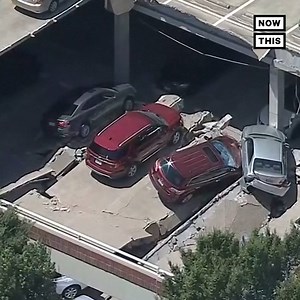 This parking garage mysteriously collapsed, crushing over 20 vehicles | NowThis